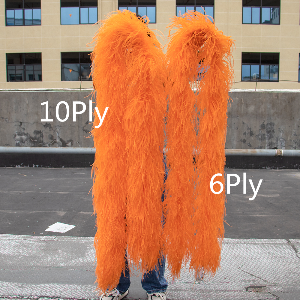 Natural Ostrich Feather Boa 2M - Feather Trim Marabou ulasan dan harga