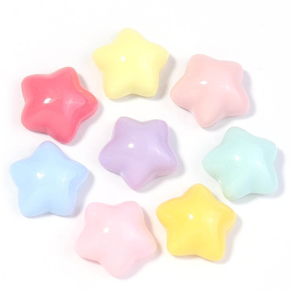 50pcs/lot 16mm Colorful Star R - Craft Embellishment ulasan dan harga