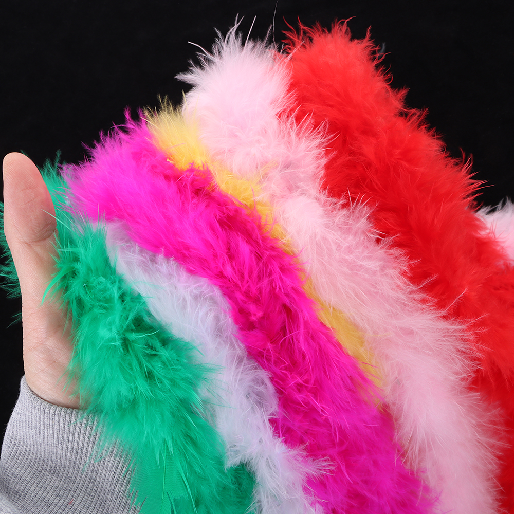2M 13G Marabou Feathers Boa Ch - Feather Trim Marabou ulasan dan harga