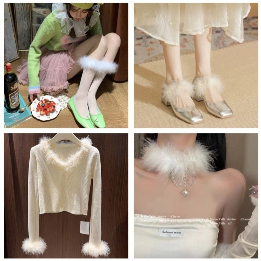 2 Meter Marabou Feather Boa Fa - Feather Trim Marabou ulasan dan harga