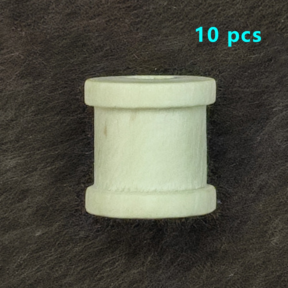5/10PCS Wooden Bobbins Spools  - Organza Ribbon Spool ulasan dan harga