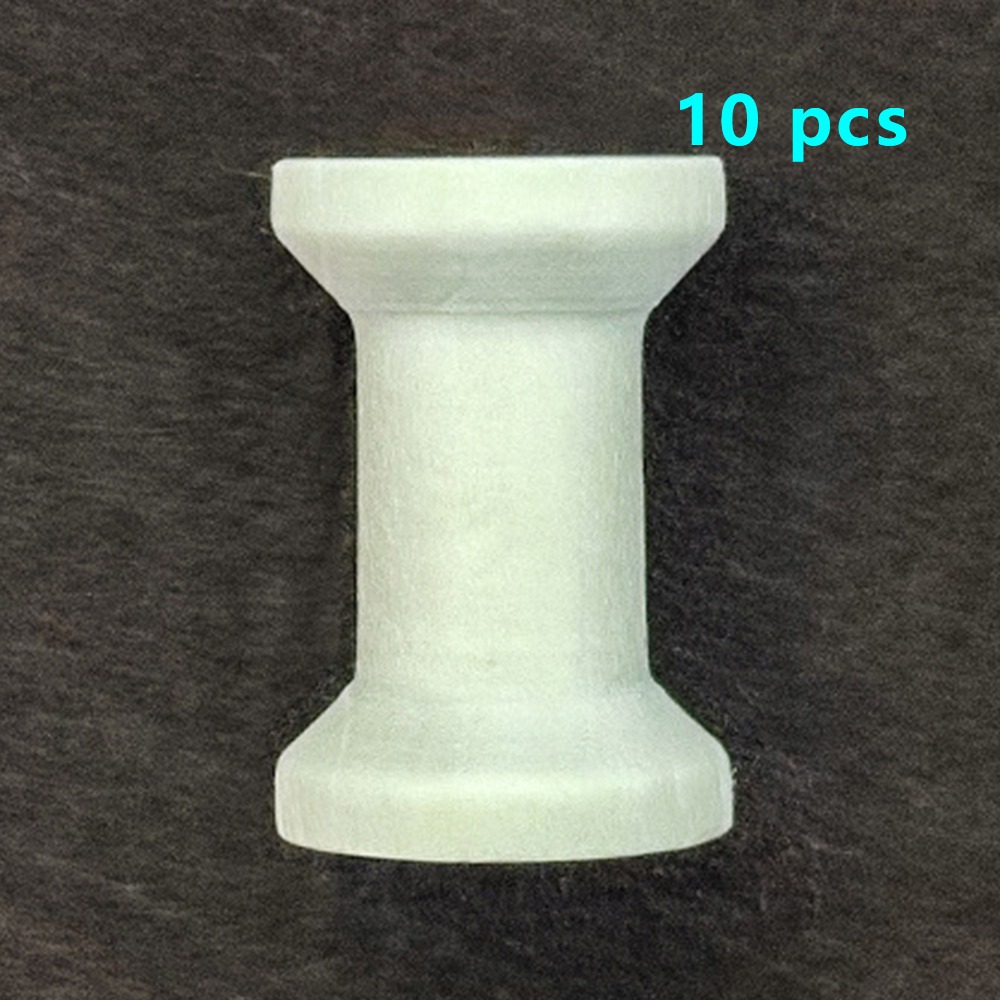 5/10PCS Wooden Bobbins Spools  - Organza Ribbon Spool ulasan dan harga