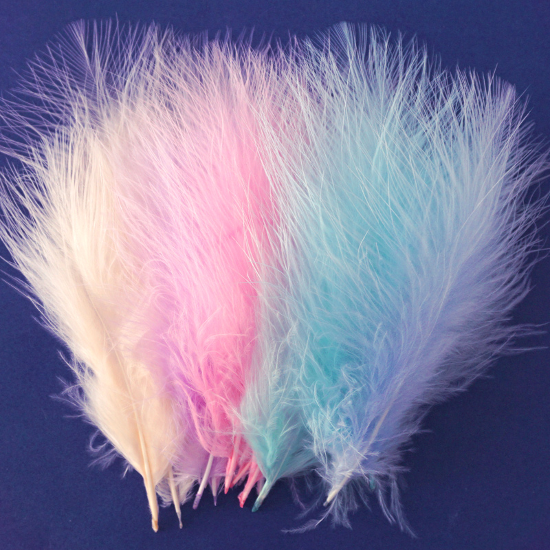 50Pcs Fluffy Turkey Marabou Fe - Feather Trim Marabou ulasan dan harga