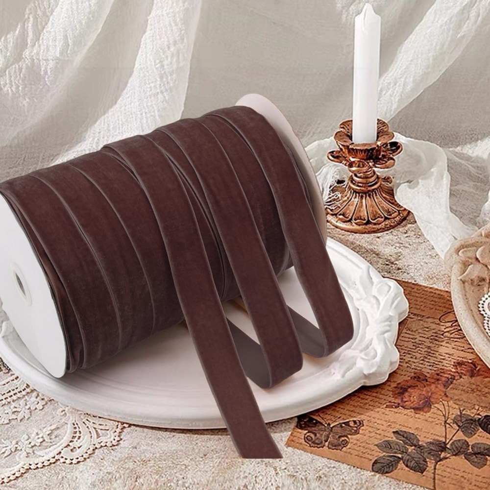 Single Face Velvet Ribbon Ribb - Velvet Ribbon Roll ulasan dan harga
