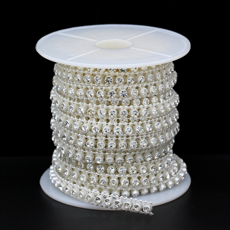 1 yards Acrylic pearl chain cr - Pearl Trim Chain ulasan dan harga