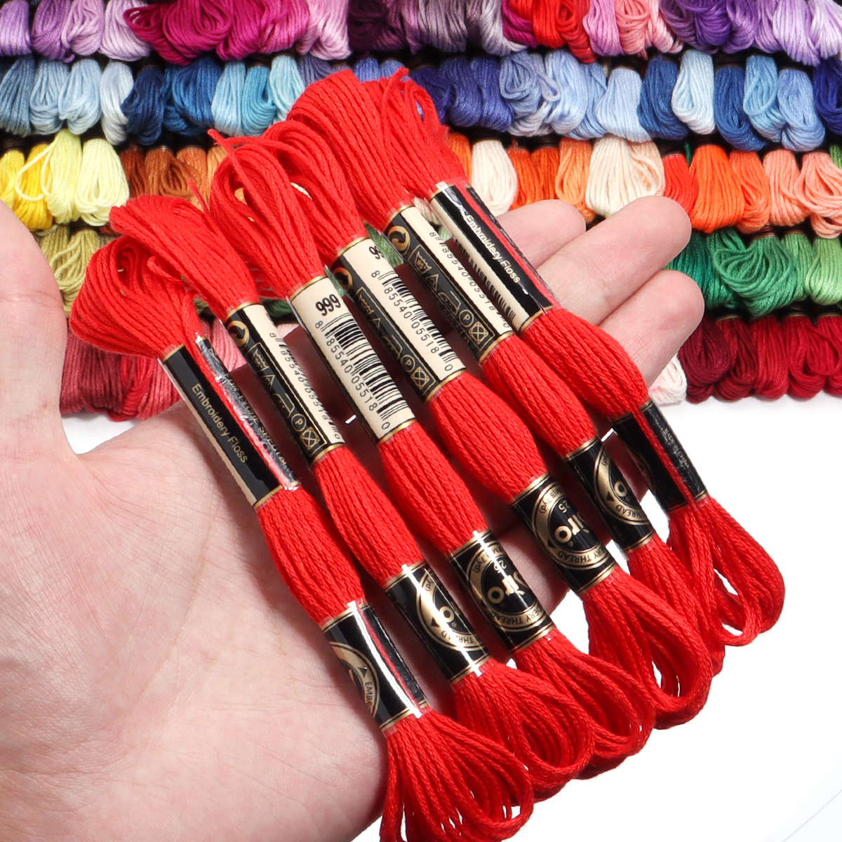 6Pcs/Lot Multicolor Polyester  - Embroidery Embellishments ulasan dan harga