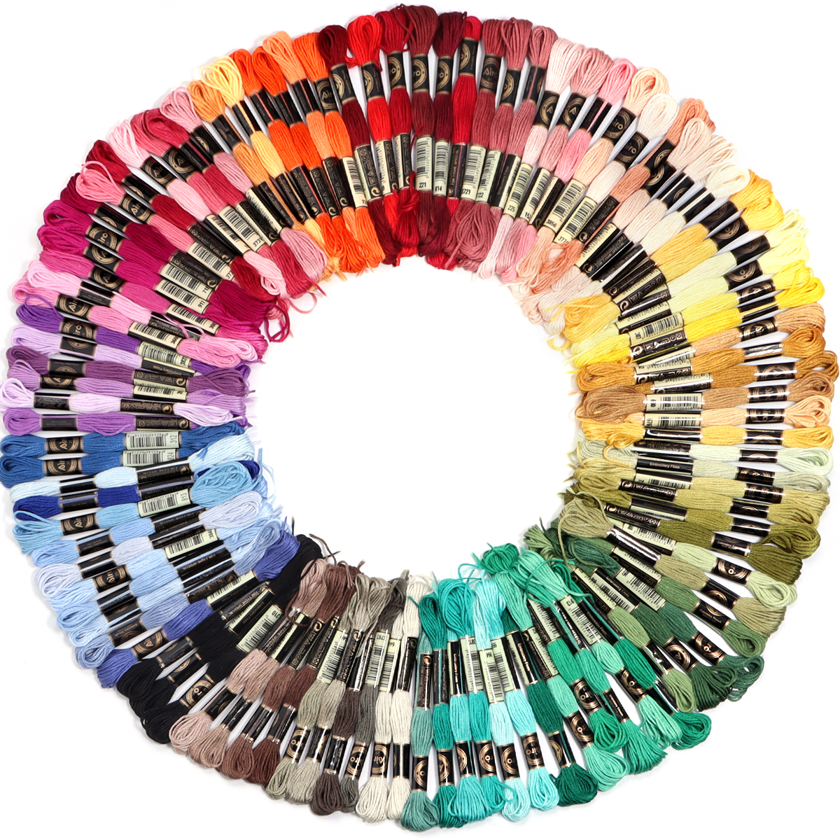 6Pcs/Lot Multicolor Polyester  - Embroidery Embellishments ulasan dan harga