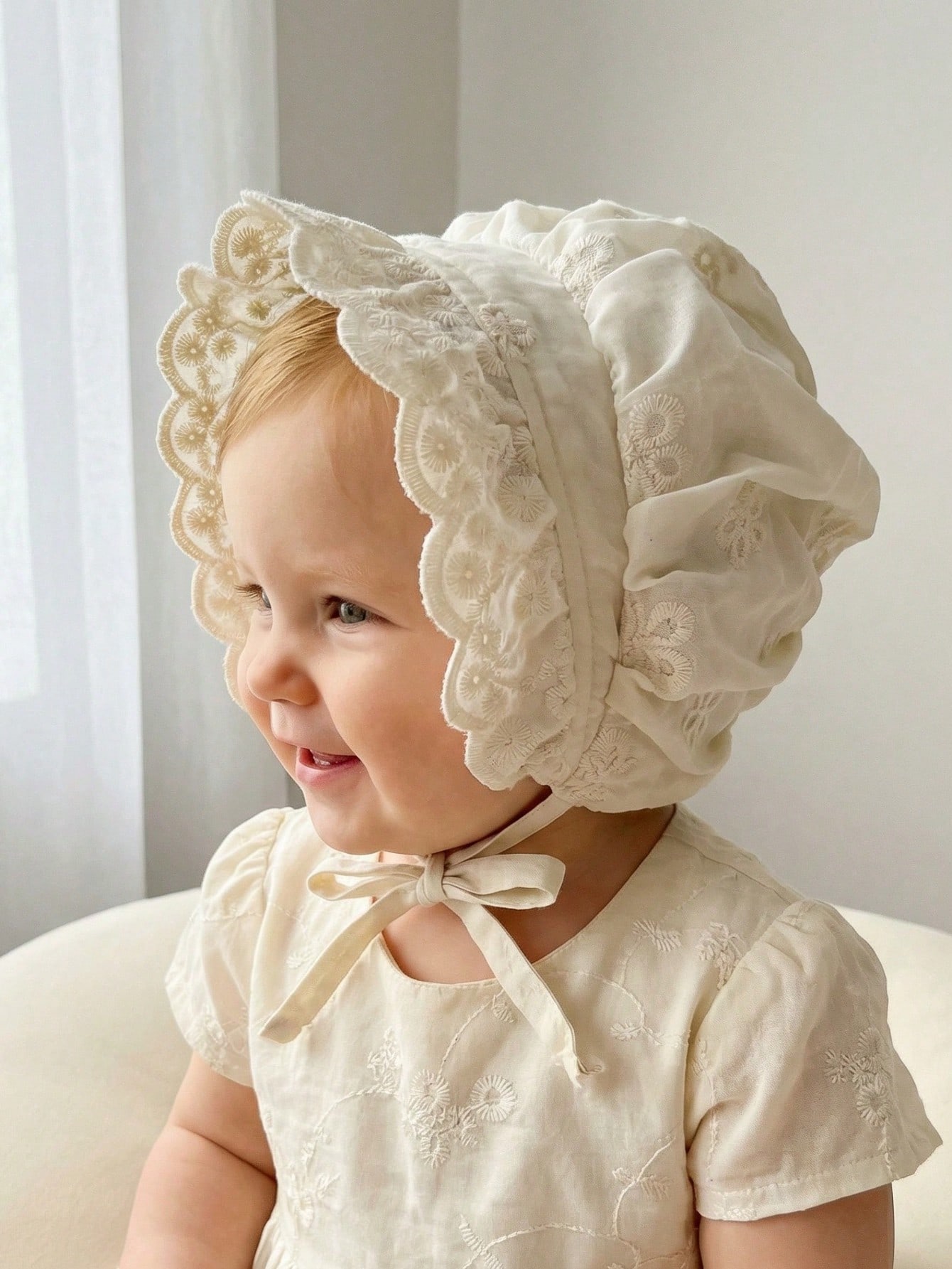 1pcs 6-18M Baby Girls White La - Embroidery Embellishments ulasan dan harga
