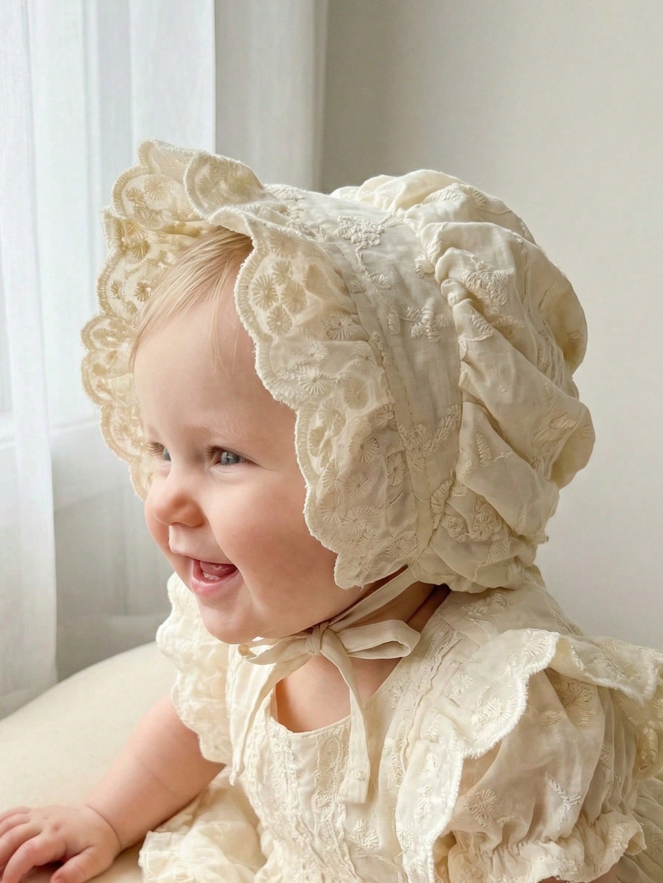 1pcs 6-18M Baby Girls White La - Embroidery Embellishments ulasan dan harga