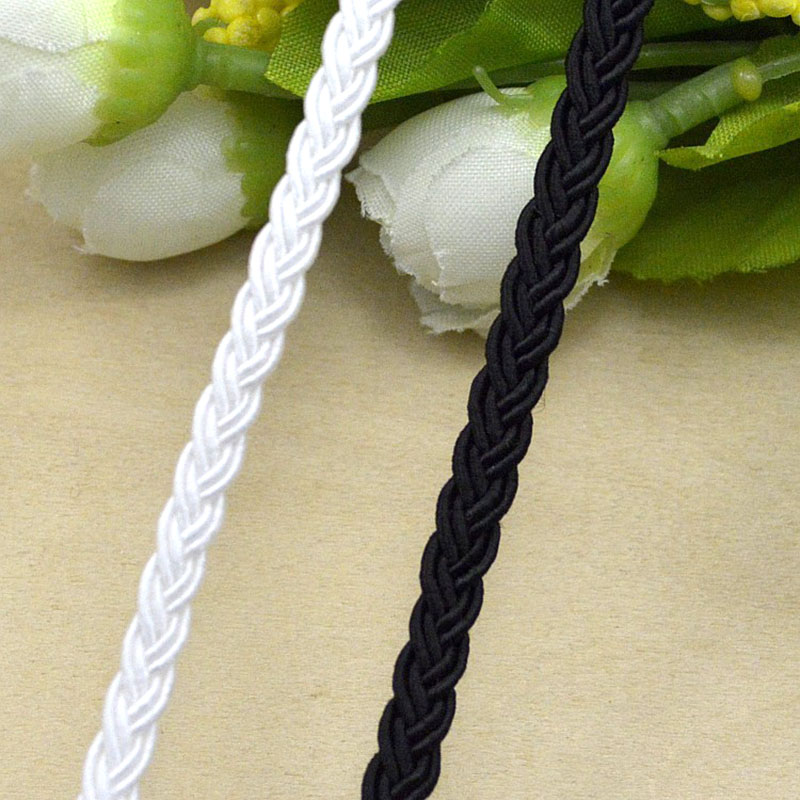 5m/16.4ft each pack Solid Whit - Cord Trim Twisted ulasan dan harga