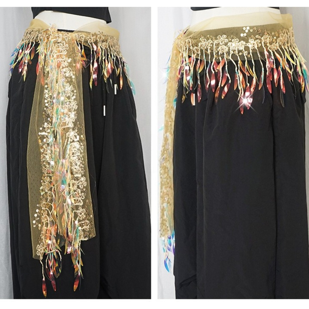 Womens Jazz dance Costume Hip  - Tassel Fringe Trim ulasan dan harga