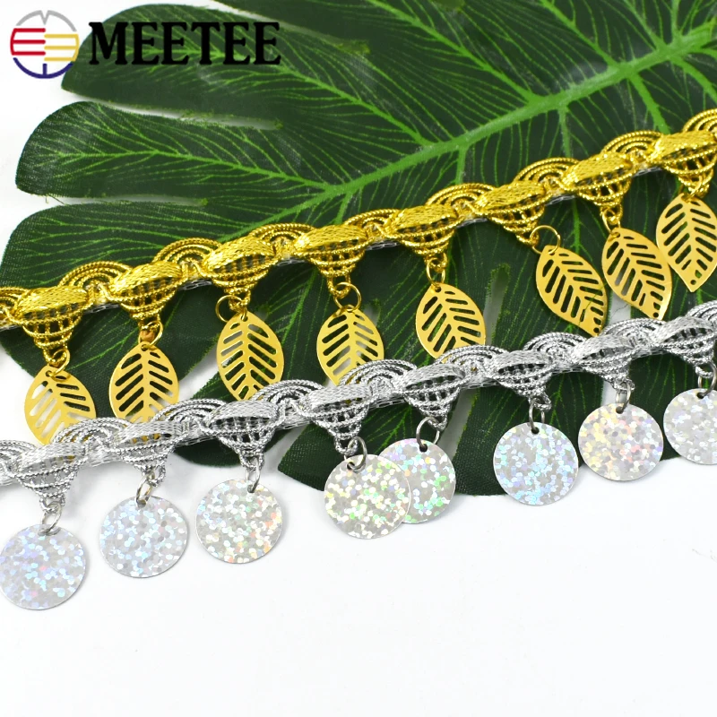 10Yards 3-5.5cm Sequin Tassel  - Fringe Ribbon Sewing ulasan dan harga