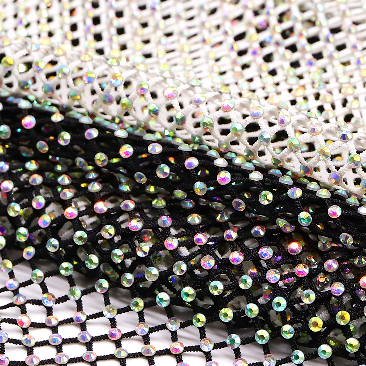 Multi Sizes Sewing Rhinestones - Crystal Mesh Fabric ulasan dan harga