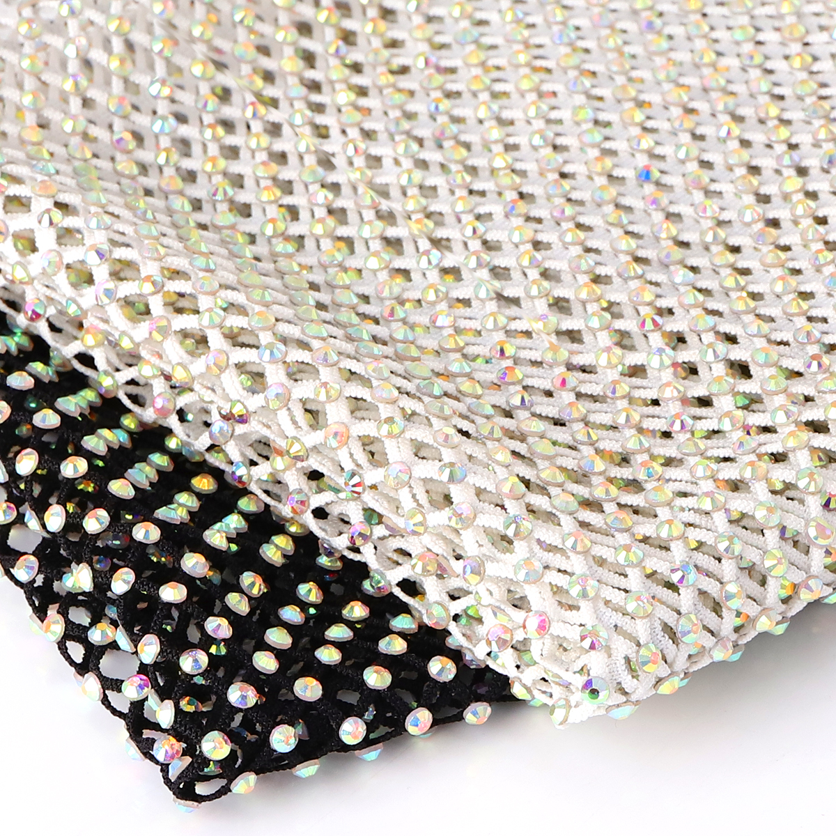 Multi Sizes Sewing Rhinestones - Crystal Mesh Fabric ulasan dan harga