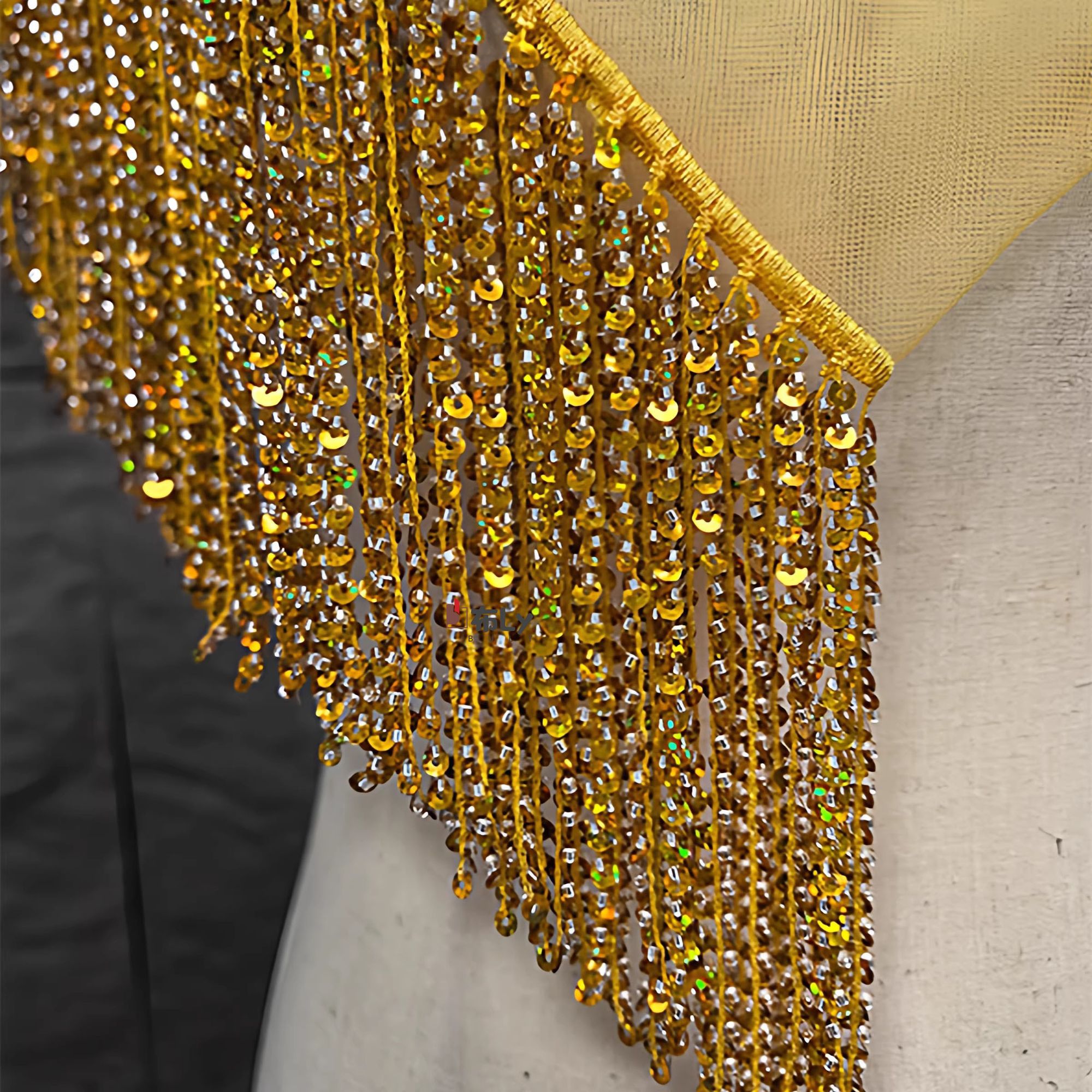 15cm Beaded Sequin Tassel Frin - Beaded Trim Fringe ulasan dan harga