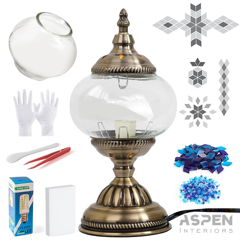DIY Colored Glass Mosaic Table - Craft Embellishment ulasan dan harga