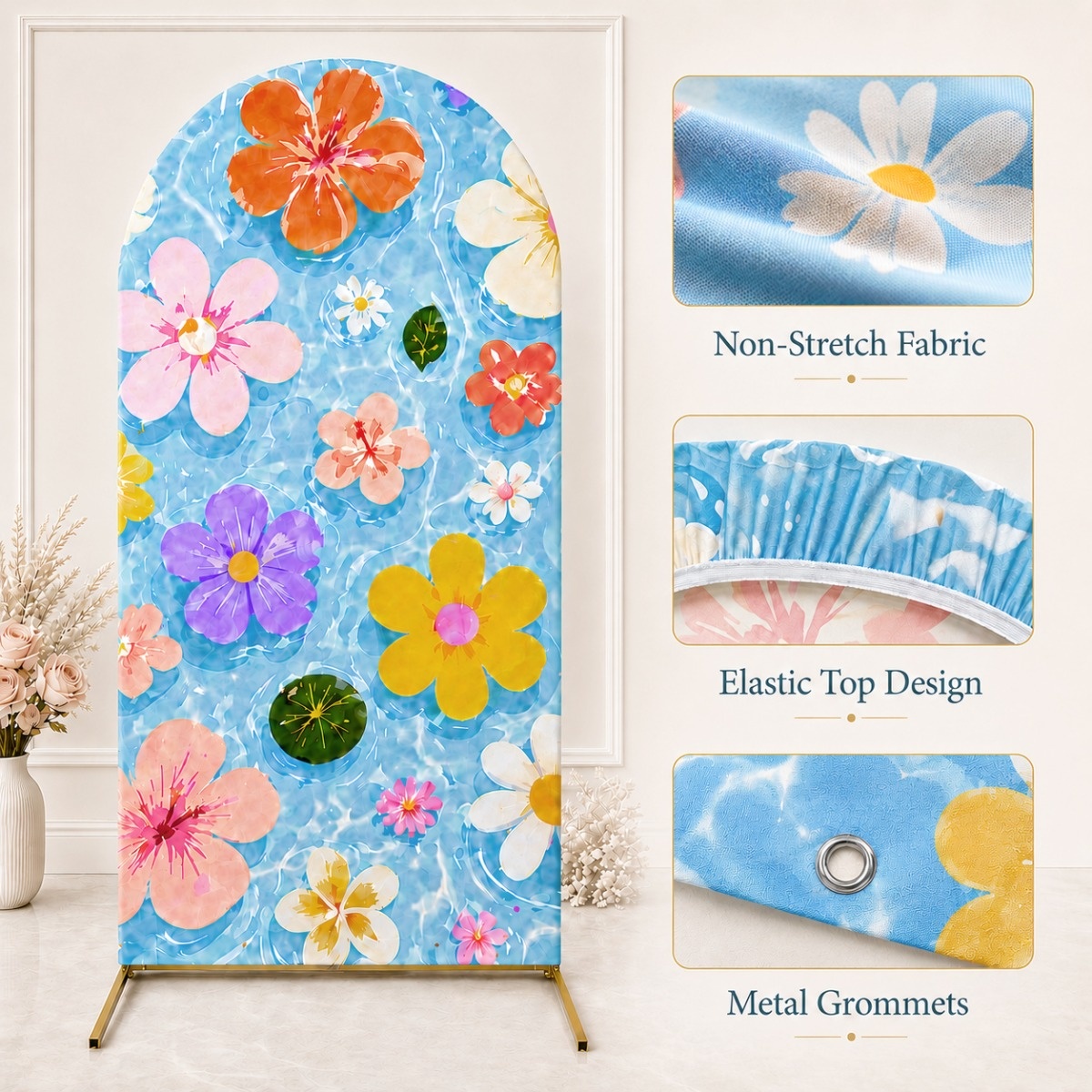 Party Supplies Arch Backdrop C - Sequin Fabric Panel ulasan dan harga