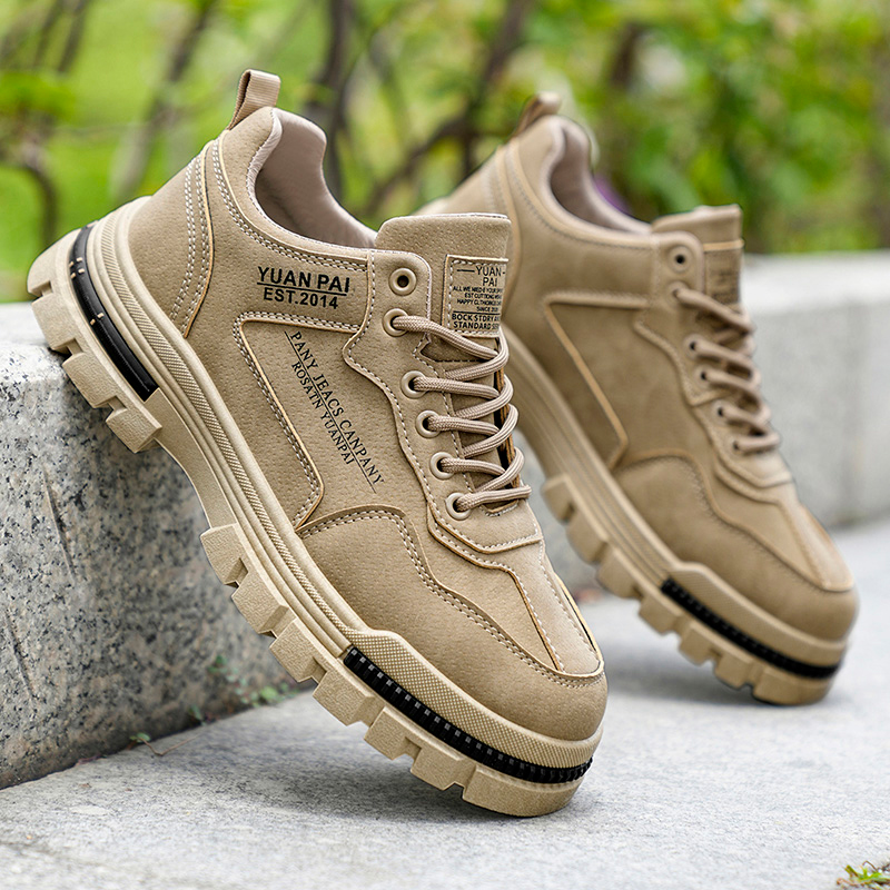 Men's Thick Sole Work Boots No - Guipure Lace Panel ulasan dan harga