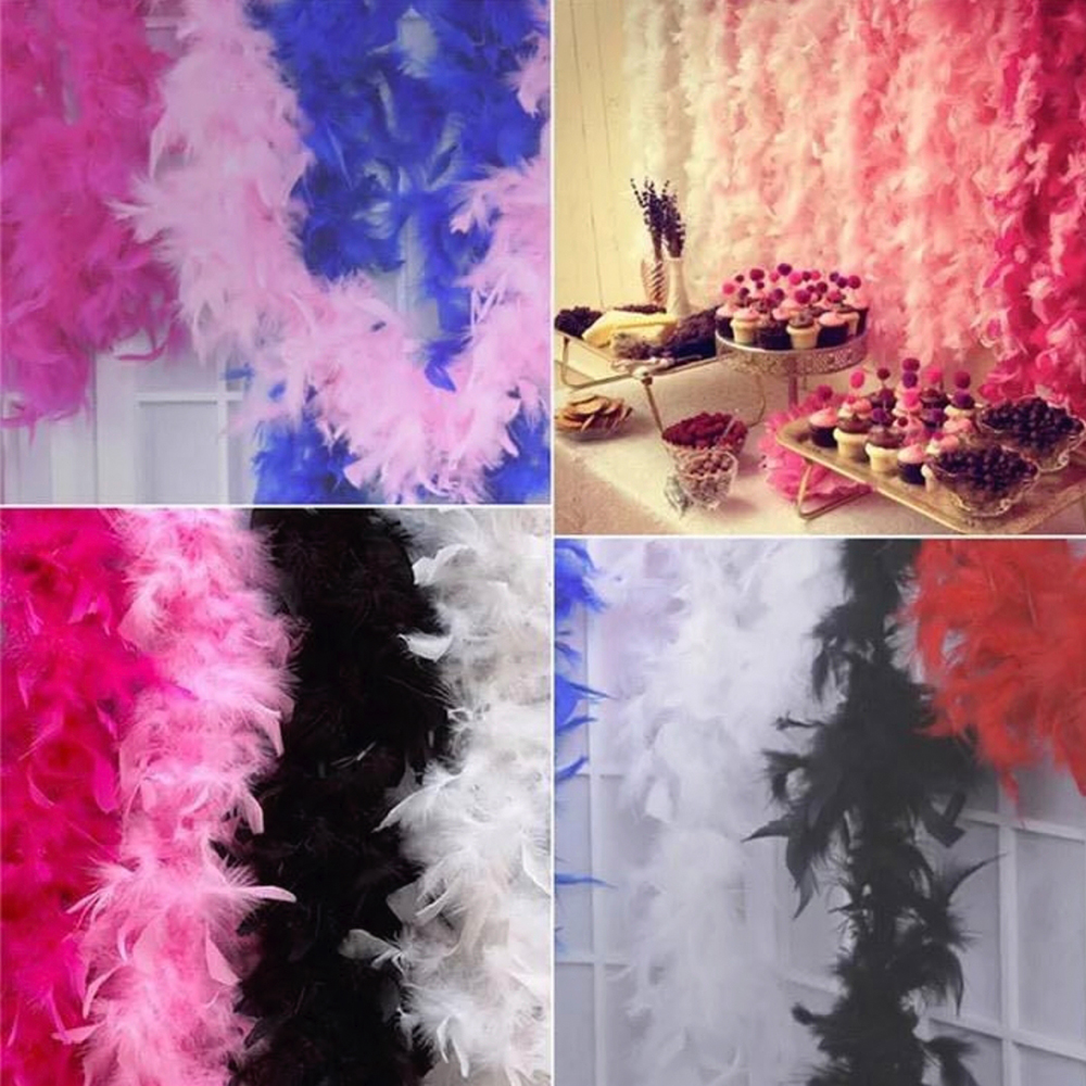 Fluffy Marabou Feather Boa Tri - Feather Trim Marabou ulasan dan harga