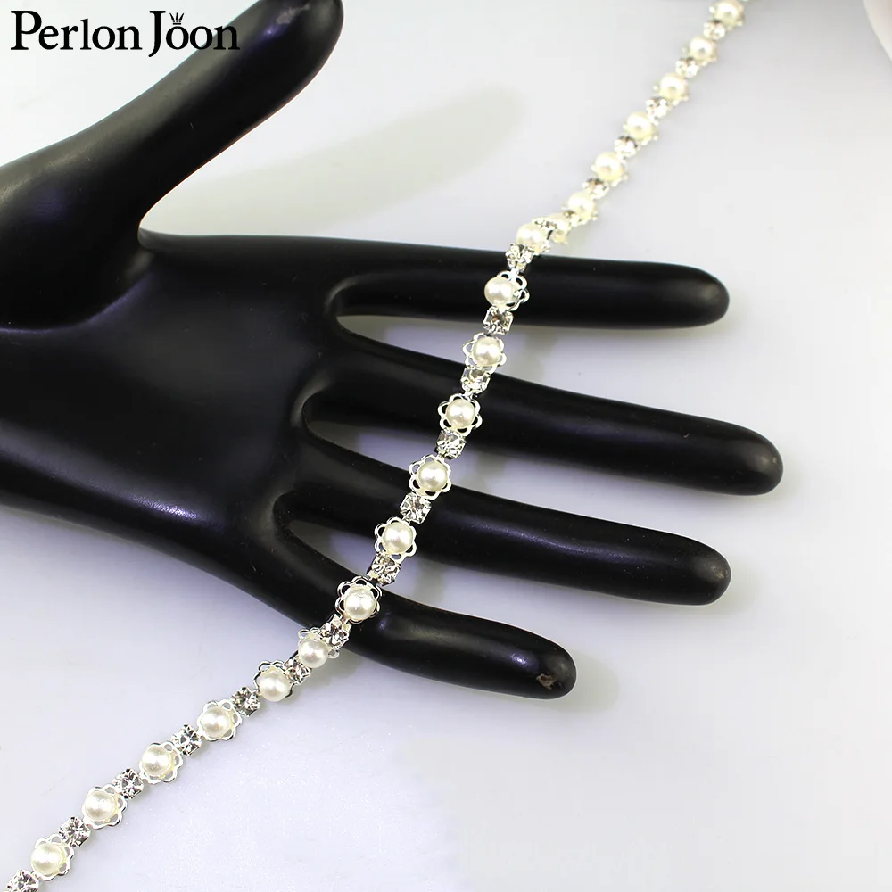 7mm width metal flower torus p - Pearl Trim Chain ulasan dan harga