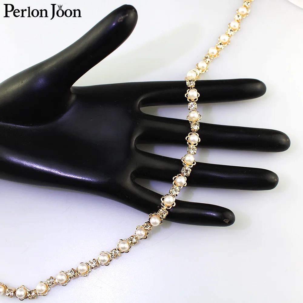 7mm width metal flower torus p - Pearl Trim Chain ulasan dan harga