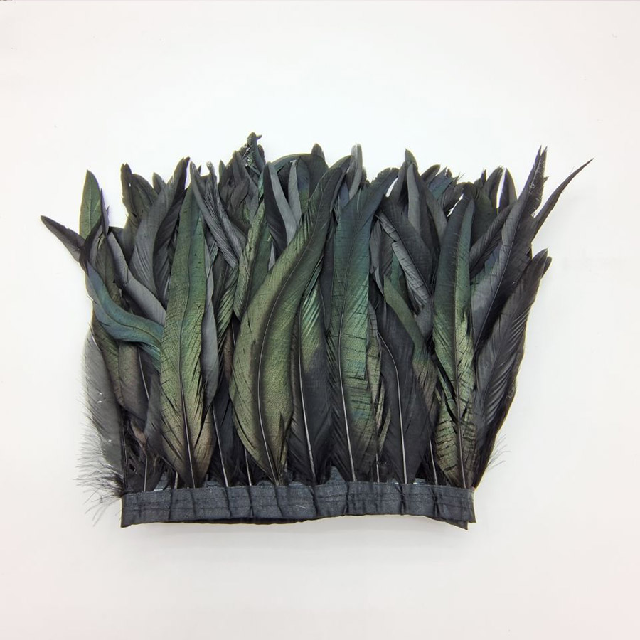 10Yards Black Rooster Tail Fea - Feather Trim Marabou ulasan dan harga
