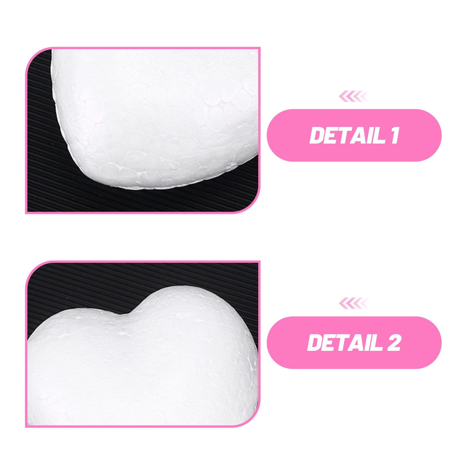 20Pcs Blank Heart Foam Balls L - Craft Embellishment ulasan dan harga