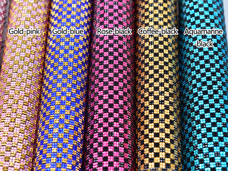 JUNAO 24*40cm Self Adhesive Rh - Crystal Mesh Fabric ulasan dan harga