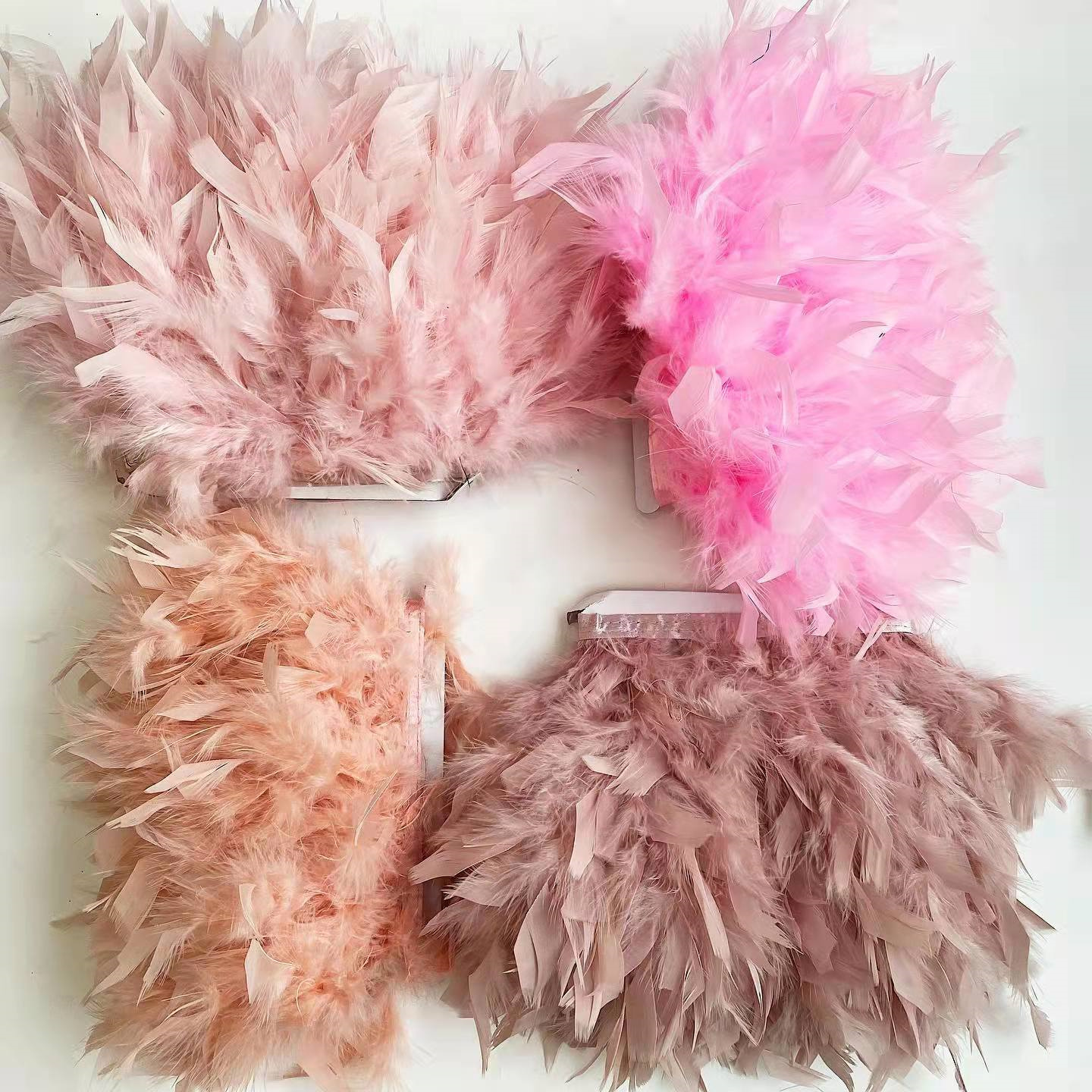 2Meters Natural Turkey Feather - Feather Trim Marabou ulasan dan harga