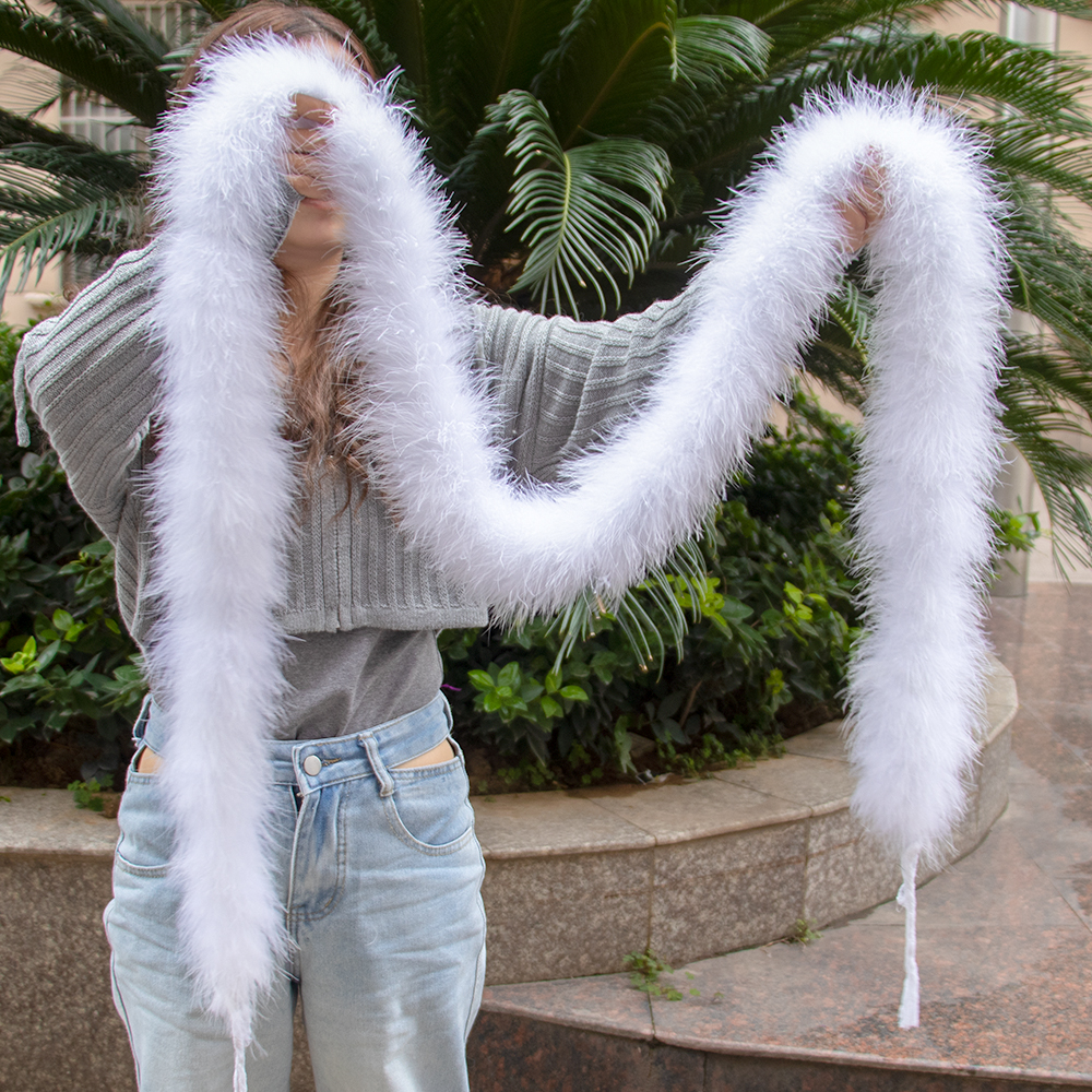50 Grams White Turkey Feathers - Feather Trim Marabou ulasan dan harga