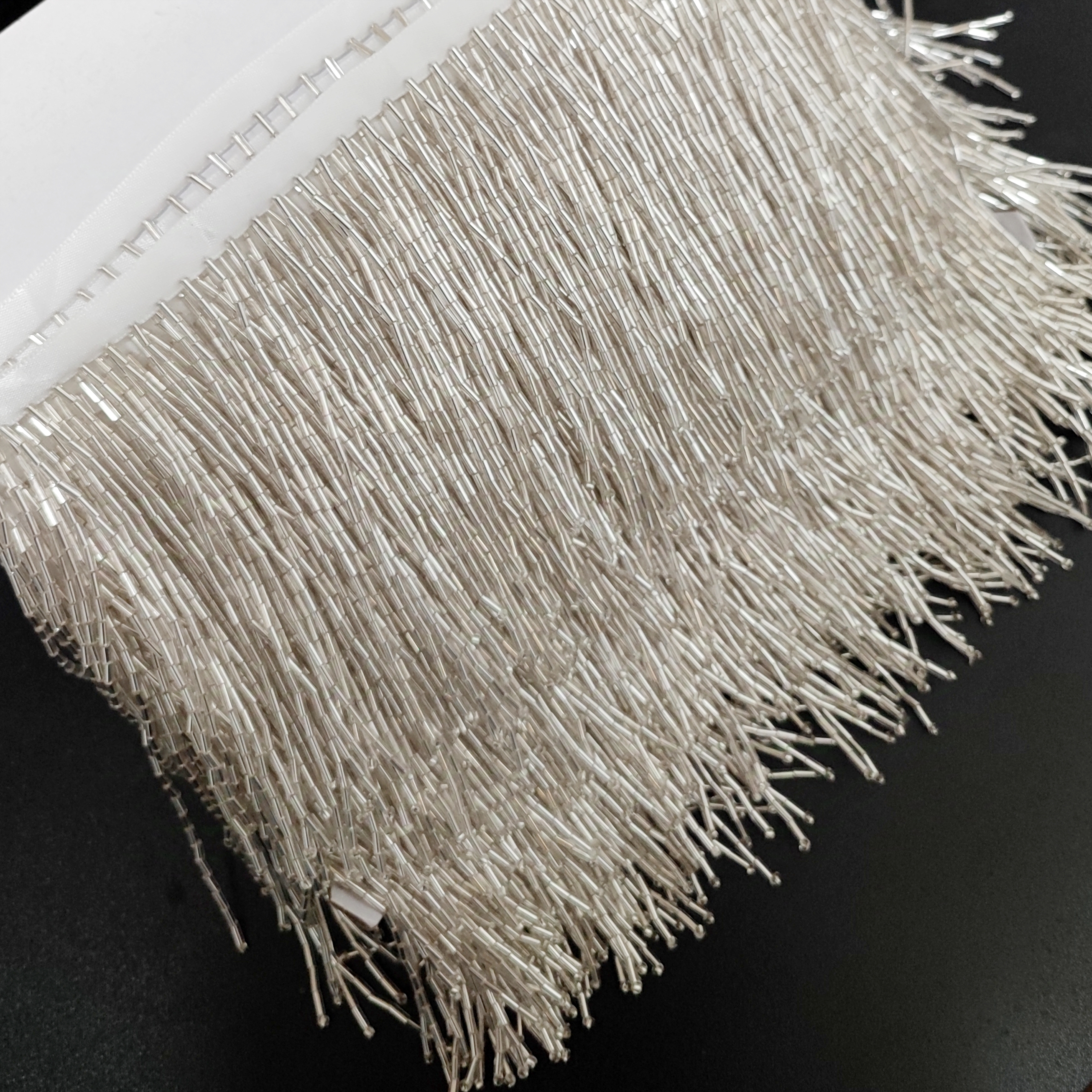 10cm Wide All Bugle Beads Bead - Beaded Trim Fringe ulasan dan harga