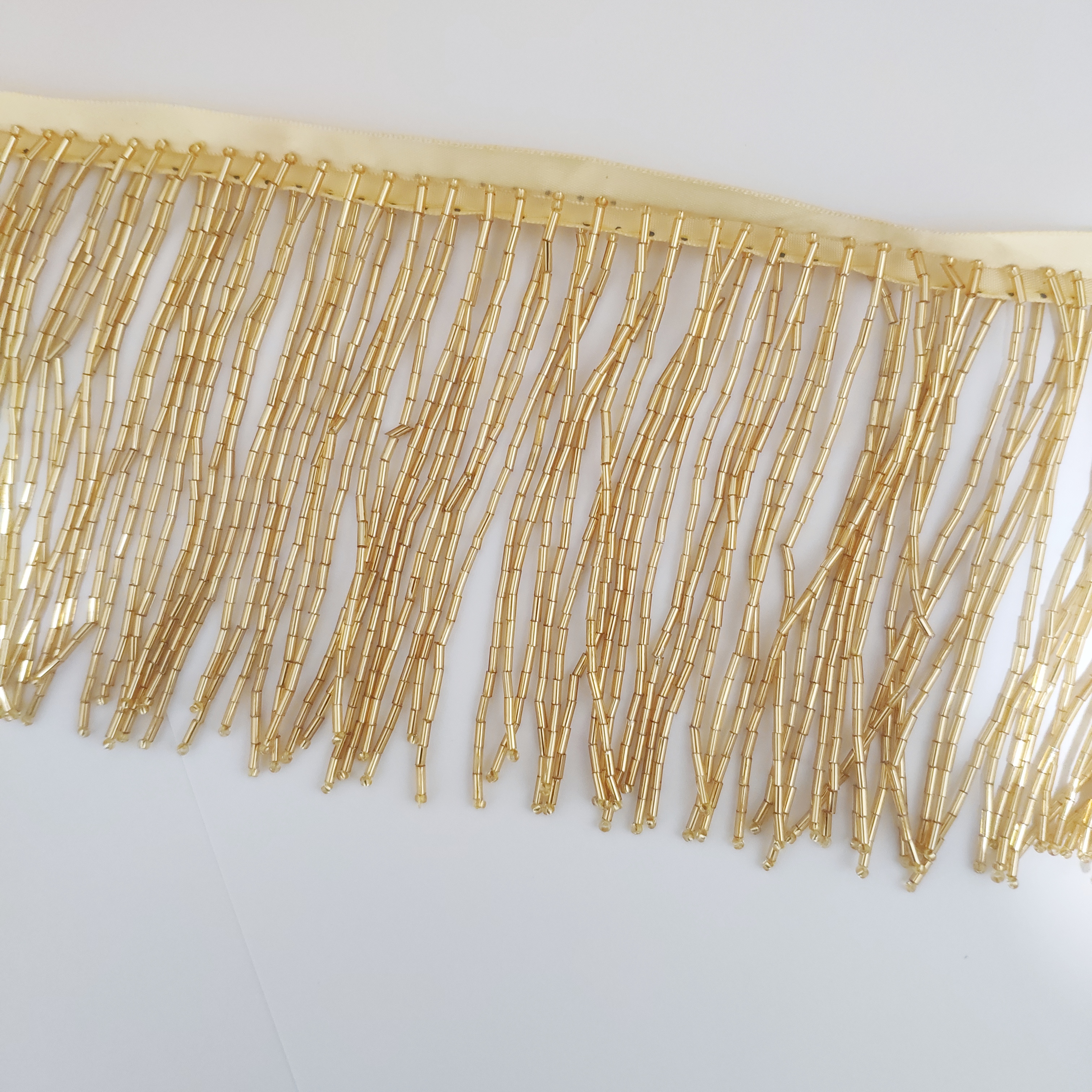 10cm Wide All Bugle Beads Bead - Beaded Trim Fringe ulasan dan harga