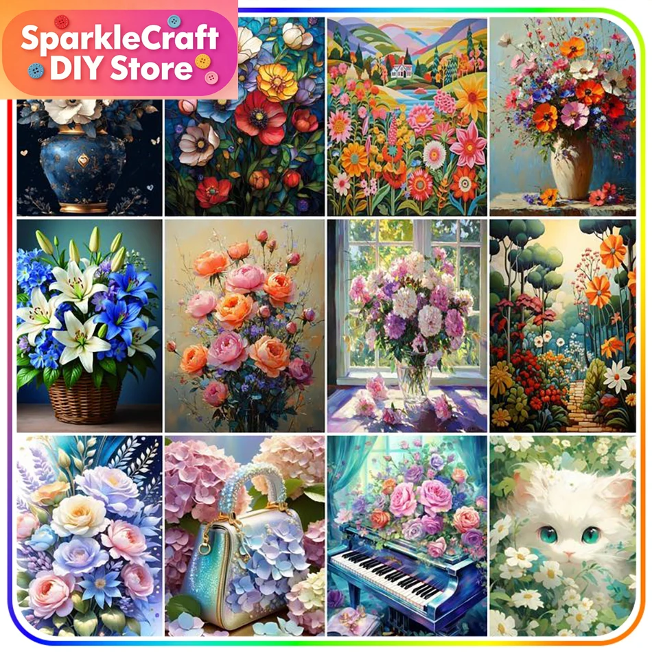 1pc frameless  Diamond Paintin - Embroidery Embellishments ulasan dan harga