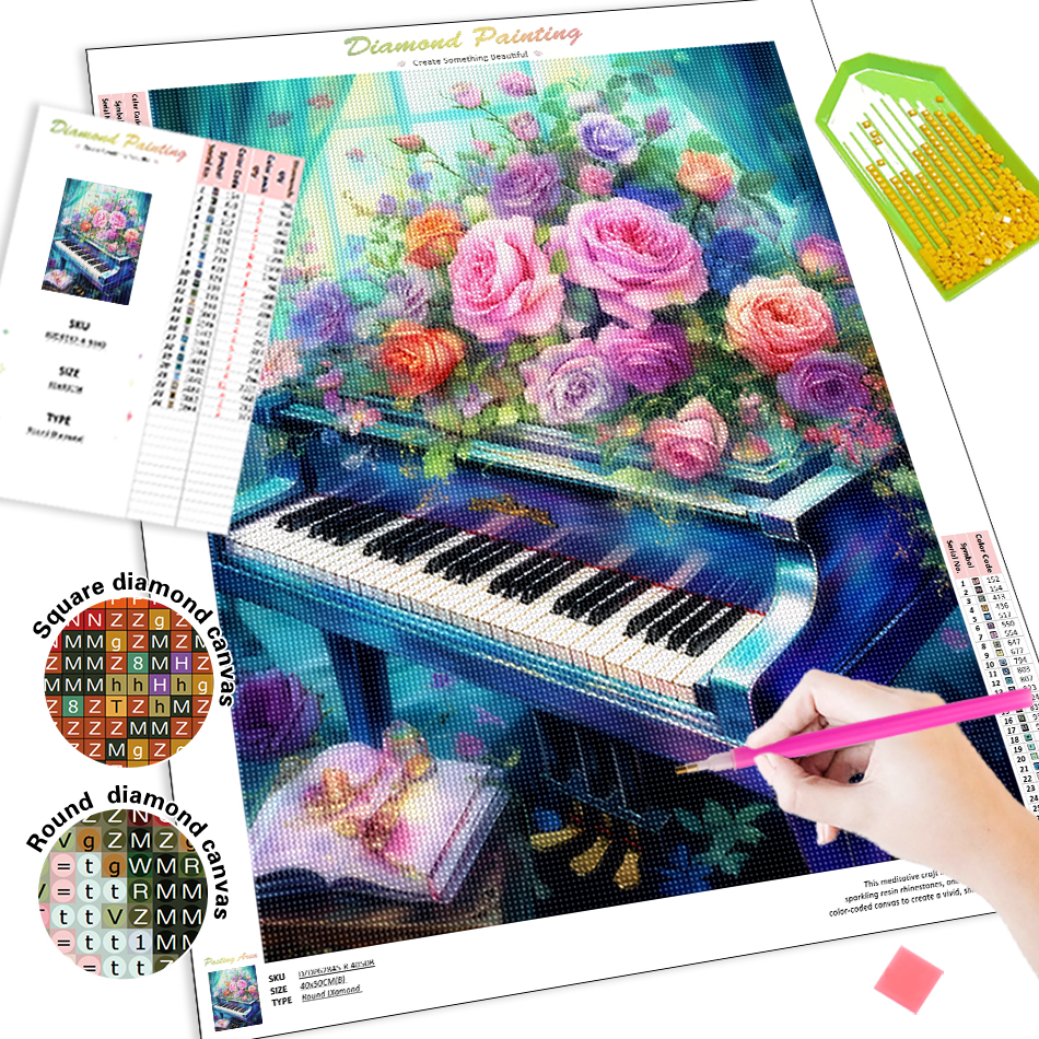 1pc frameless  Diamond Paintin - Embroidery Embellishments ulasan dan harga