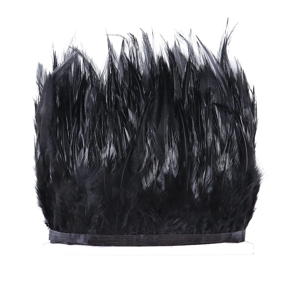 1Meter Black Ostrich Goose Mar - Feather Trim Marabou ulasan dan harga