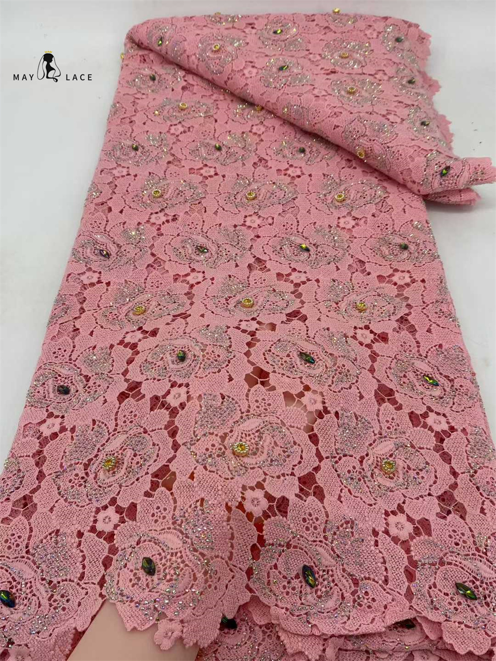 Latest Cord Guipure Lace Fabri - Crystal Mesh Fabric ulasan dan harga