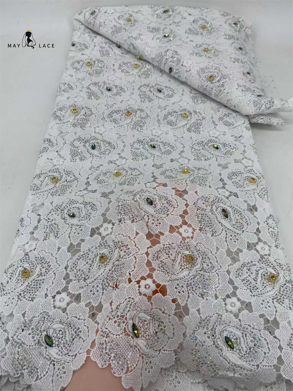 Latest Cord Guipure Lace Fabri - Crystal Mesh Fabric ulasan dan harga