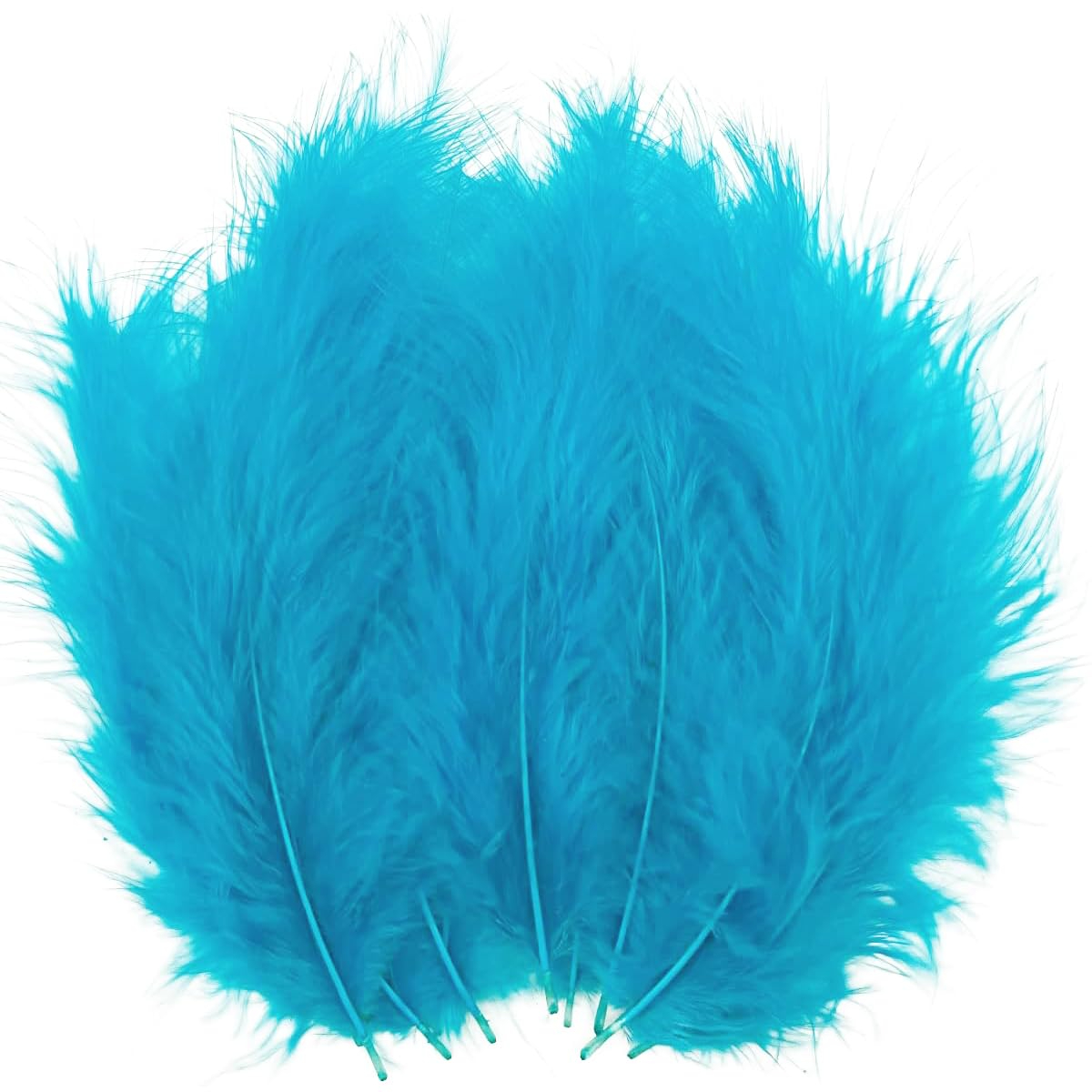 Lake Blue Turkey Marabou Feath - Feather Trim Marabou ulasan dan harga