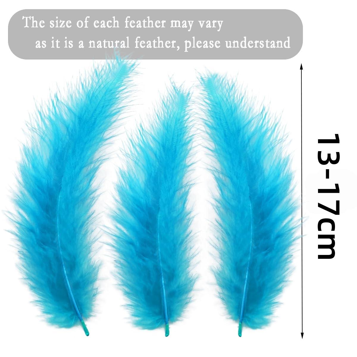 Lake Blue Turkey Marabou Feath - Feather Trim Marabou ulasan dan harga